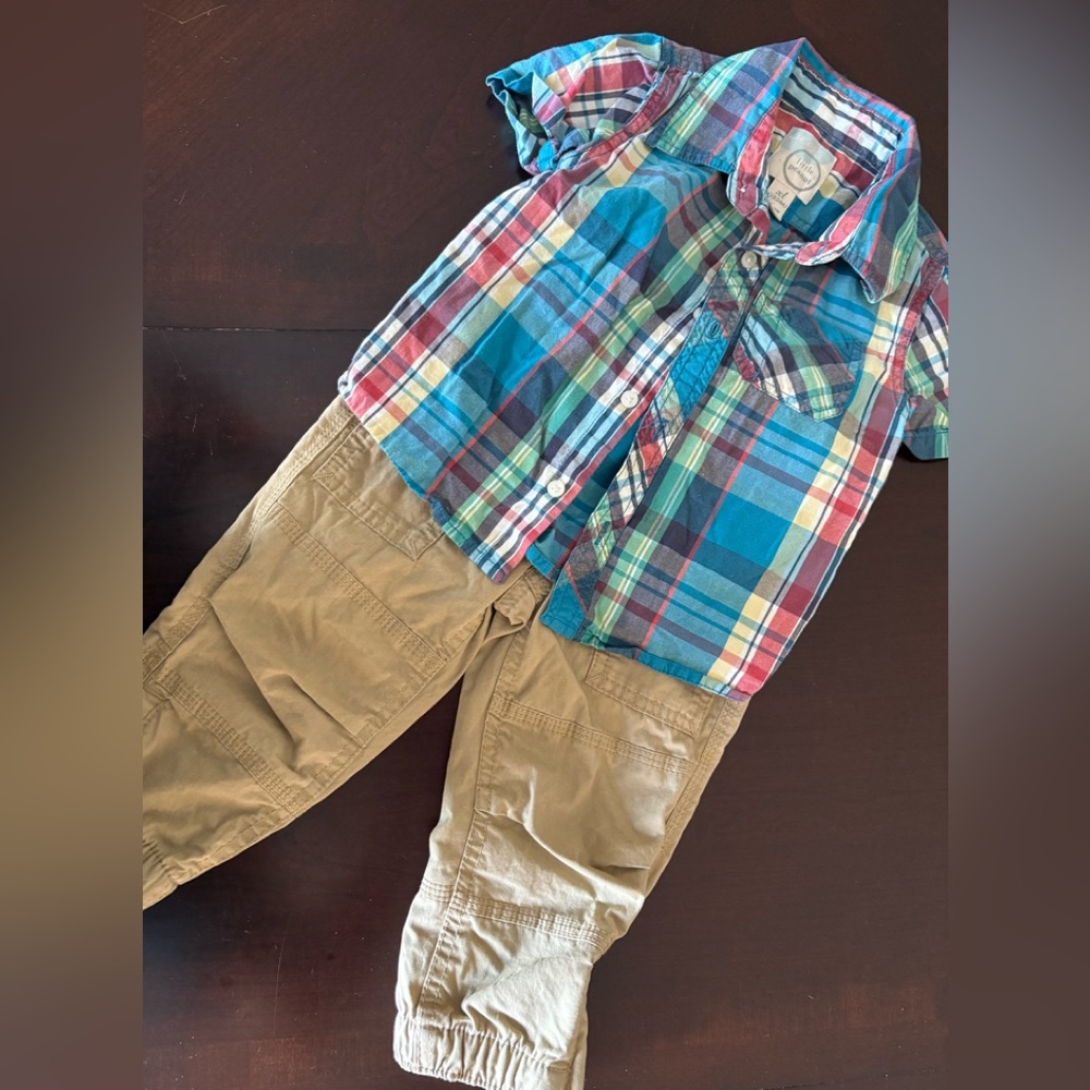Gap and Little Peanut 2 piece pants shirt set